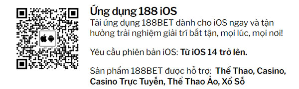 App 188bet cho điện thoại IOS